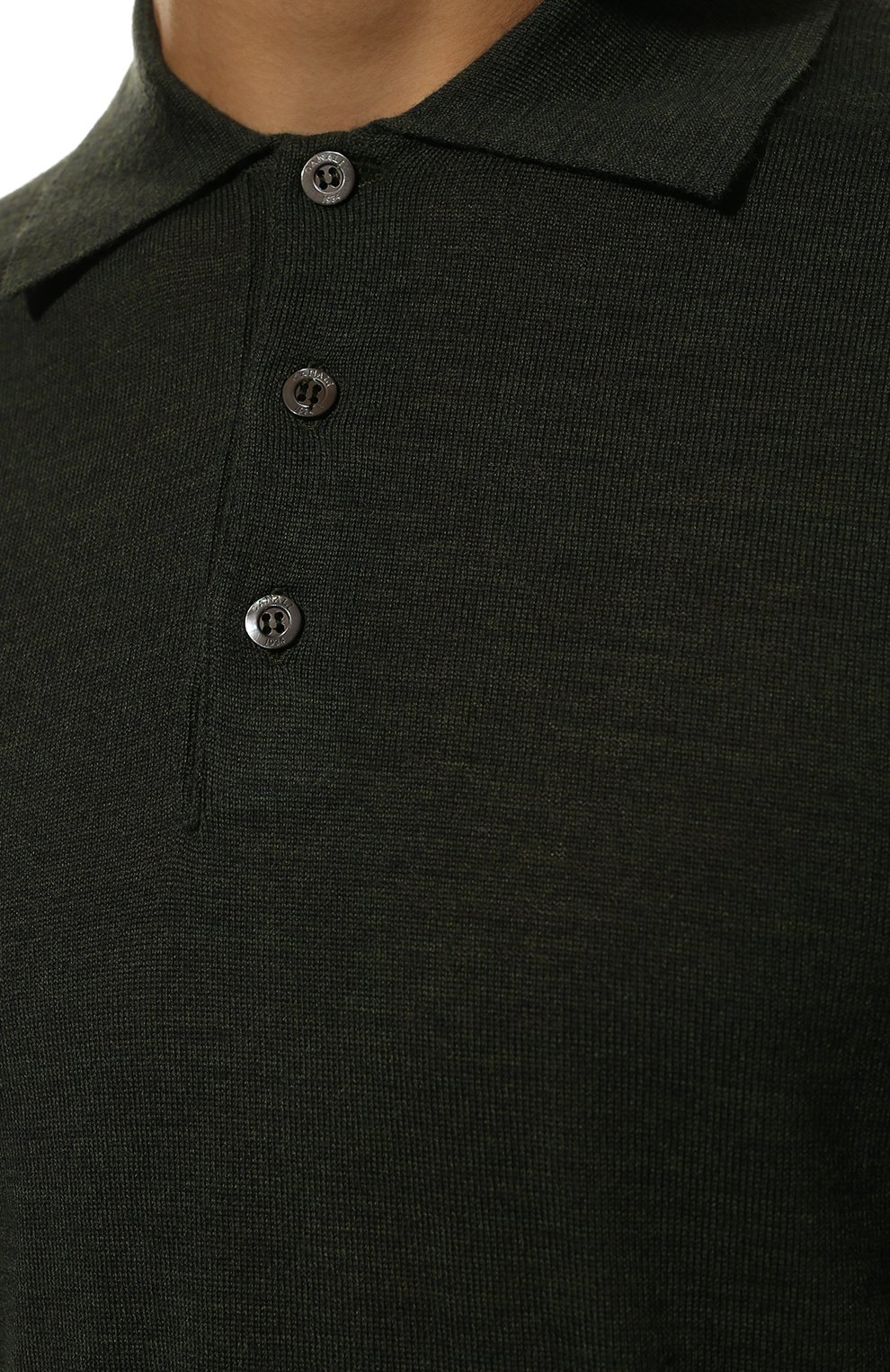 Шерстяное поло CANALI темно-зеленого цвета по цене 35150 руб., арт. C0017/MK00077, фото 5 Шерстяное поло CANALI, арт. C0017/MK00077, фото 5