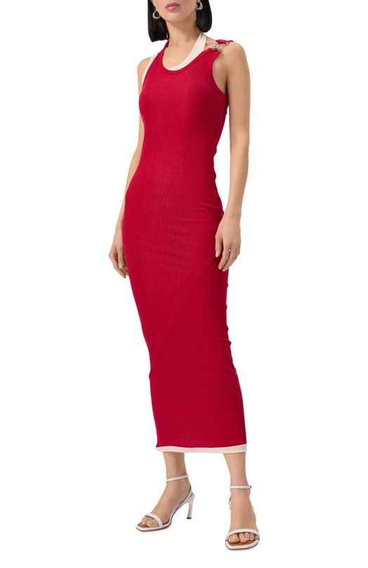 Хлопковое платье Jean Paul Gaultier 25/34-F-R0384-J092 Красный  25/34-F-R0384-J092 Фото 3