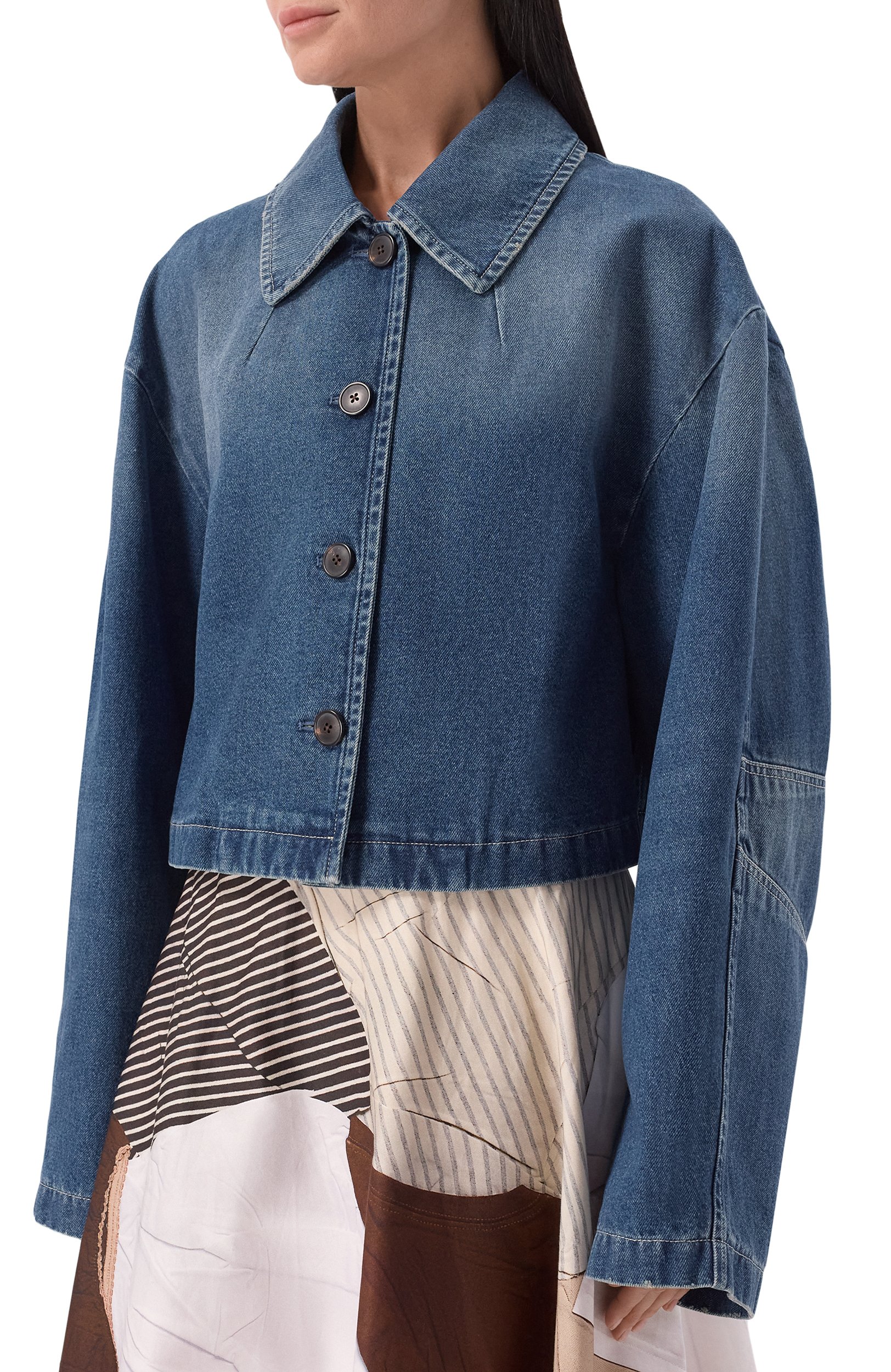 Джинсовая куртка DRIES VAN NOTEN синего цвета по цене 178000 руб., арт. 262-130504/4411, фото 3 Джинсовая куртка DRIES VAN NOTEN, арт. 262-130504/4411, фото 3