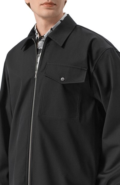 Рубашка из хлопка и шерсти DRIES VAN NOTEN, арт. 020773/3302, фото 5