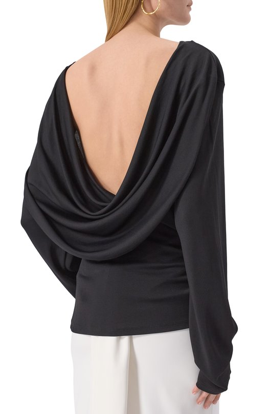 Топ из вискозы Jacquemus 25E251T0121 Чёрный  25E251T0121 Фото 4