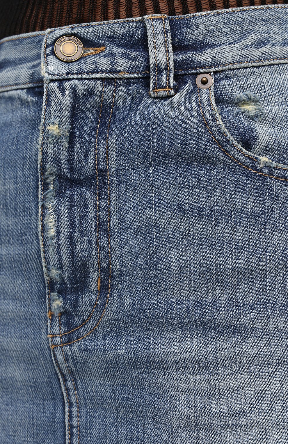 Джинсовая юбка SAINT LAURENT, арт. 633048/Y996K, фото 5