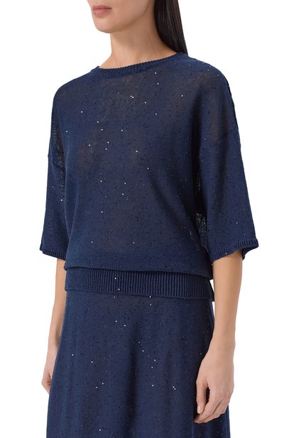 Пуловер изо льна и хлопка ANTONELLI FIRENZE, арт. 41798Q/01625, фото 3