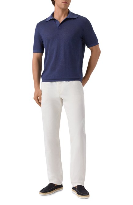 Мужская льняное поло GIORGIO ARMANI, арт. GM001996/TE11335