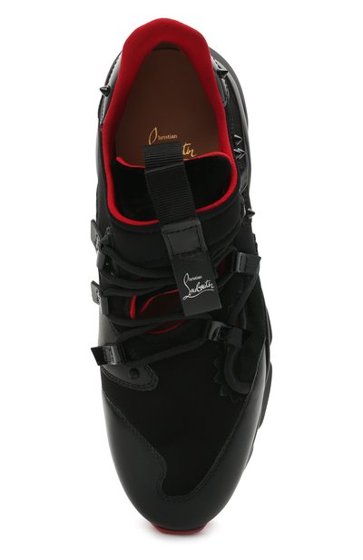 Комбинированные кроссовки rantulow CHRISTIAN LOUBOUTIN, арт. 1200320/RED-RUNNER FLAT, фото 5