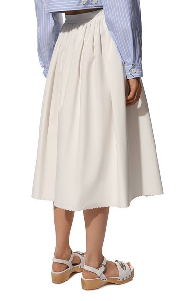 Хлопковая юбка MIU MIU, арт. MG1597-QZT-F0K74, фото 4