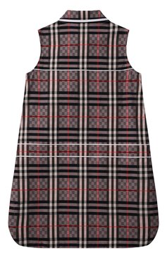 Детское хлопковое платье BURBERRY серого цвета, арт. 8047637 | Фото 2 (Рукава: Короткие; Случай: Повседневный; Материал сплава: Проставлено; Материал внешний: Хлопок; Девочки Кросс-КТ: Платье-одежда; Драгоценные камни: Проставлено; Ростовка одежда: 10 - 11 лет | 140 - 146см, 12 лет | 152 см, 16 лет | 164 см, 3 года | 98 см, 4 года | 104 см, 6 лет | 116 см, 8 лет | 128 см)