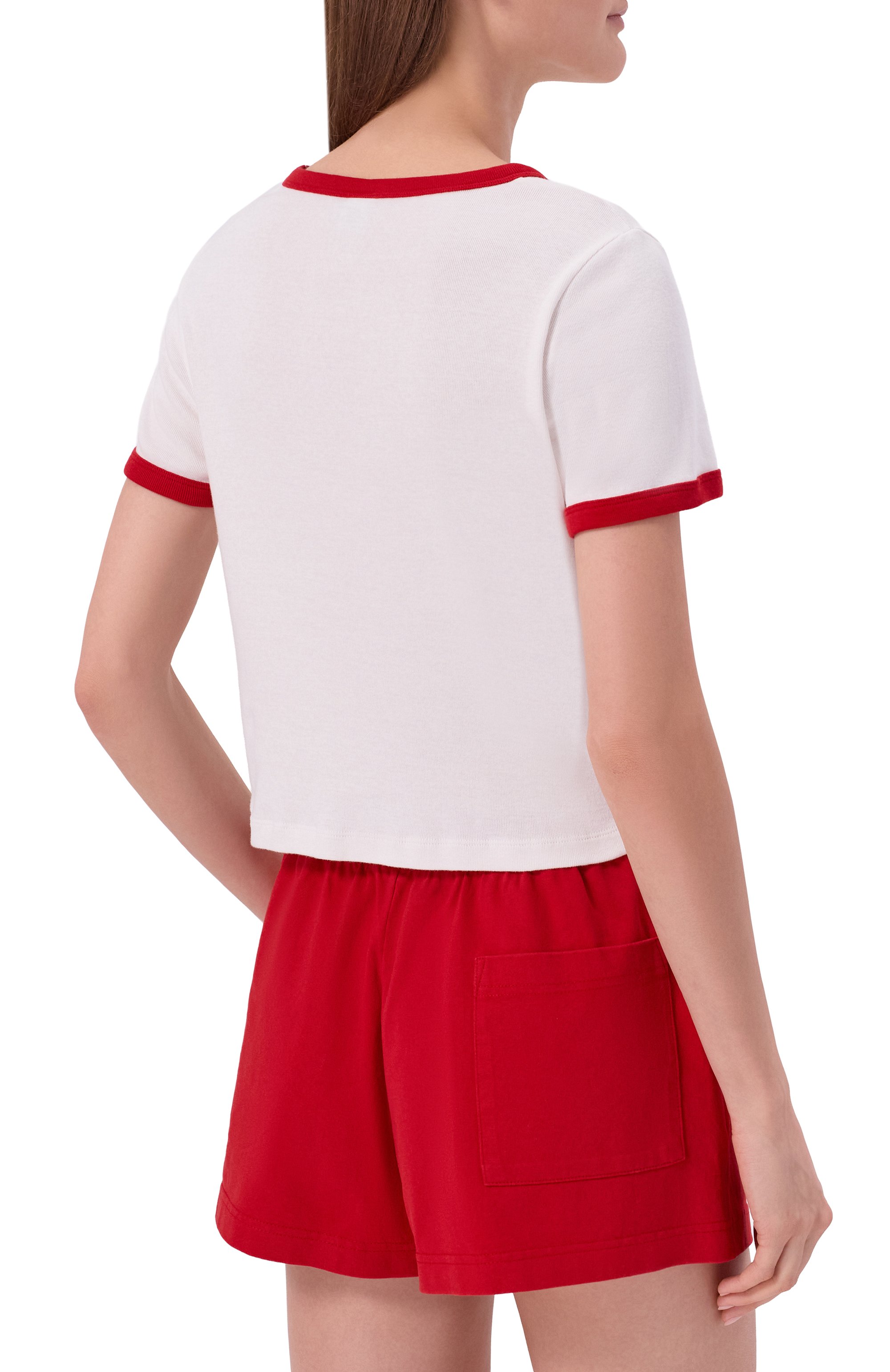 Хлопковая футболка SPORTY AND RICH, арт. T0073710509WH52, фото 4