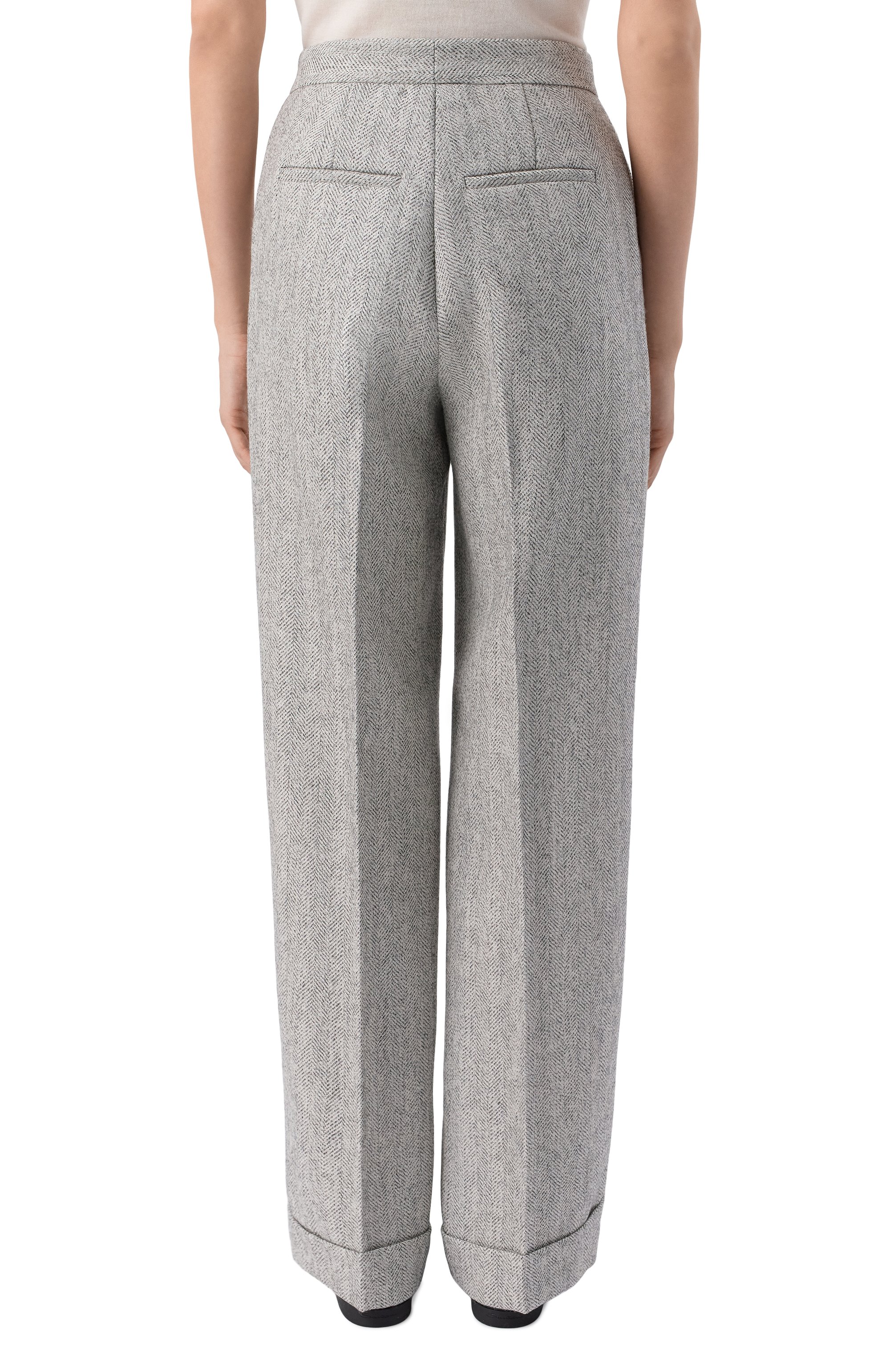 Брюки из шерсти и вискозы ANTONELLI FIRENZE, арт. M8137P/895C, фото 4