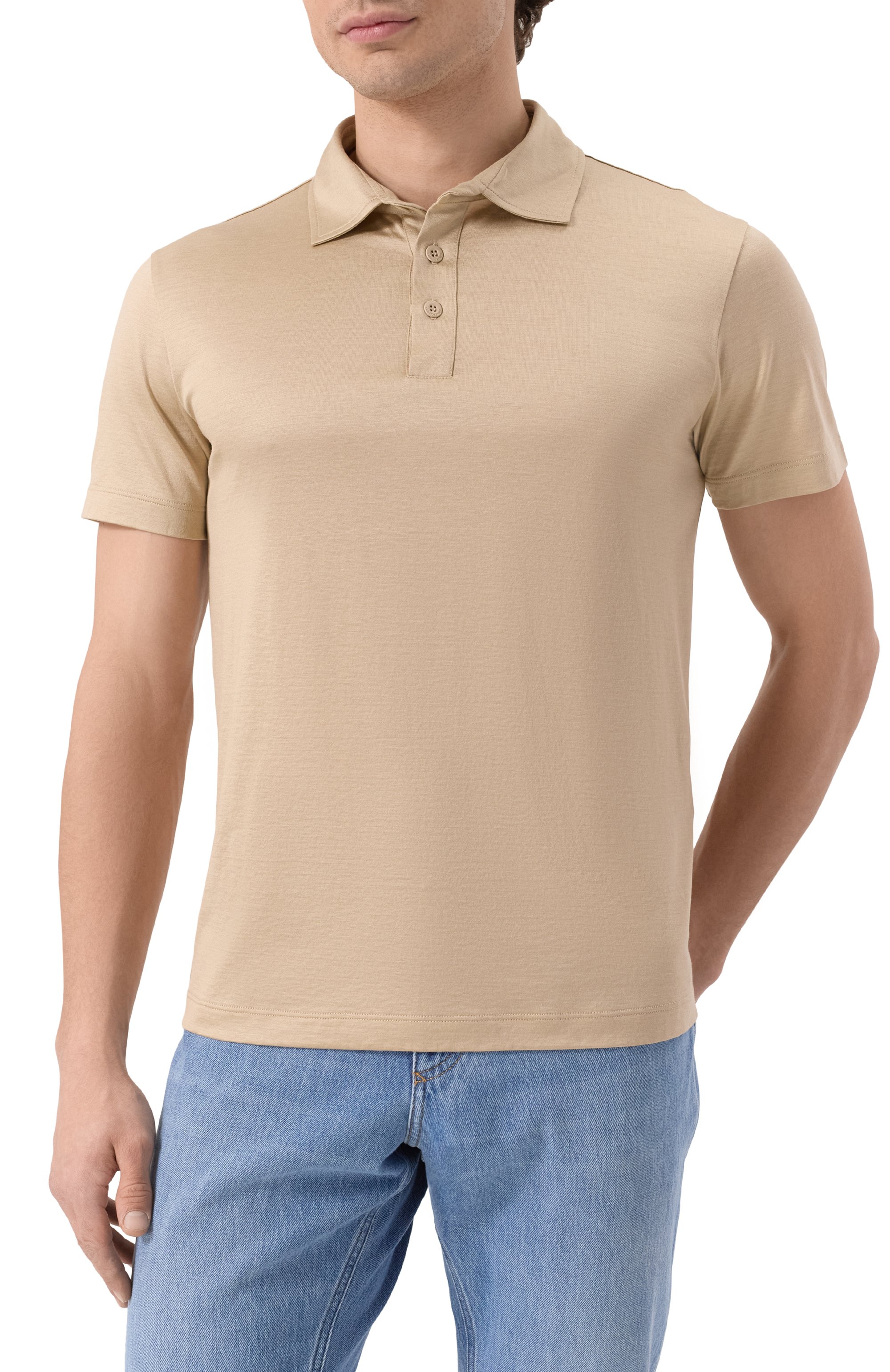 Поло из шелка и хлопка GIORGIO ARMANI, арт. 3KSF74/SJZHZ, фото 3