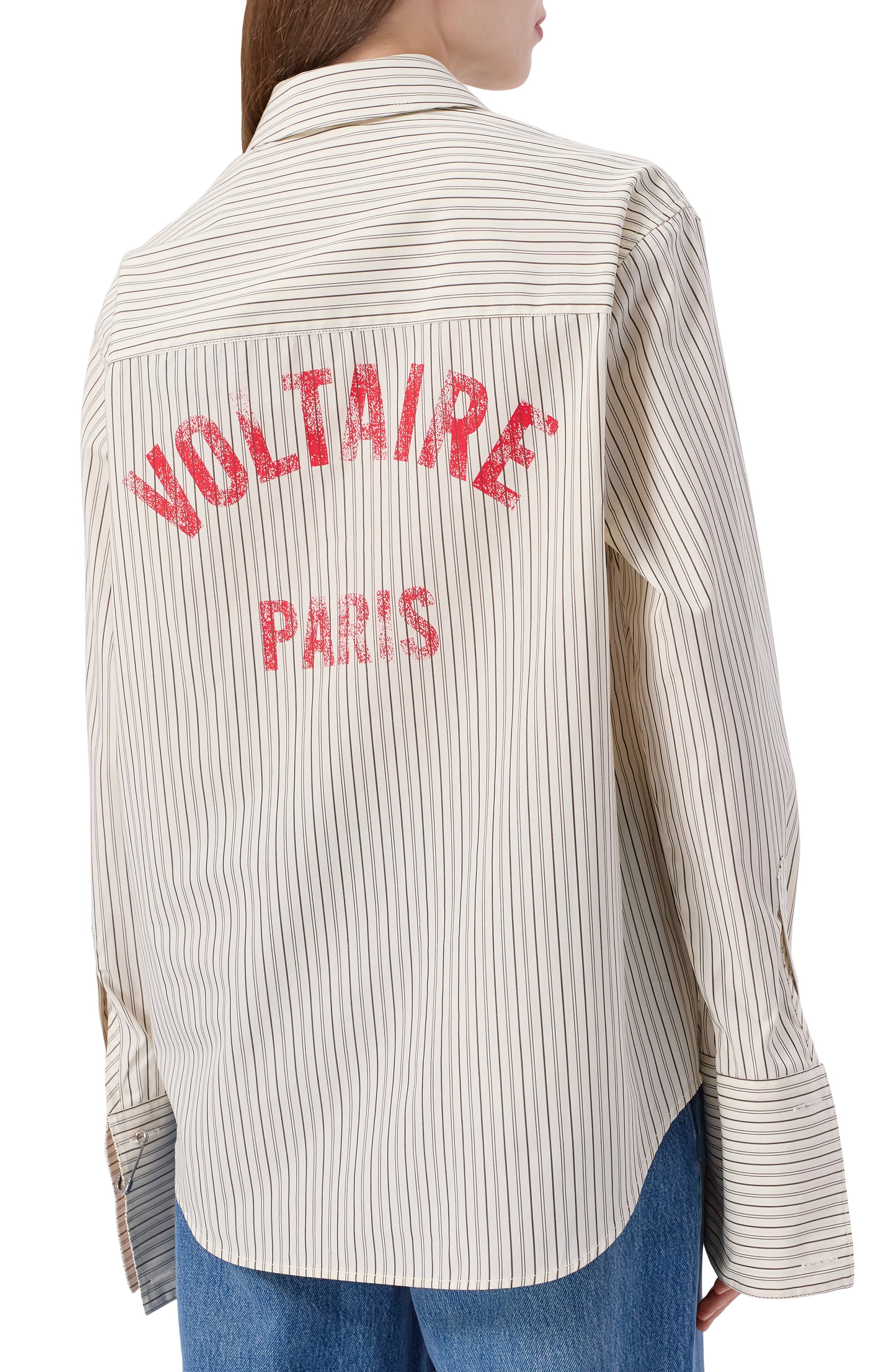 Хлопковая рубашка ZADIG AND VOLTAIRE, арт. WWSH02255, фото 4