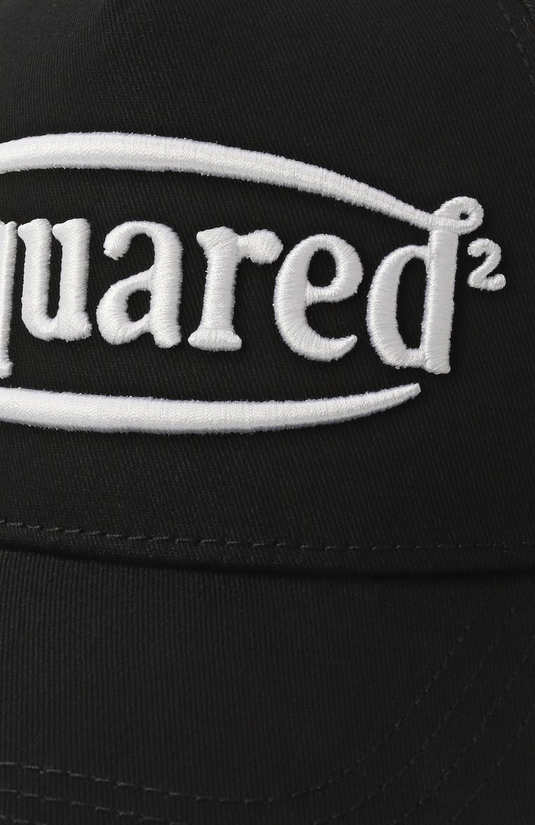 Детская хлопковая бейсболка DSQUARED2 черного цвета, арт. DQ2919/D00YT | Фото 3 (Материал: Текстиль, Хлопок; Нос: Не проставлено)
