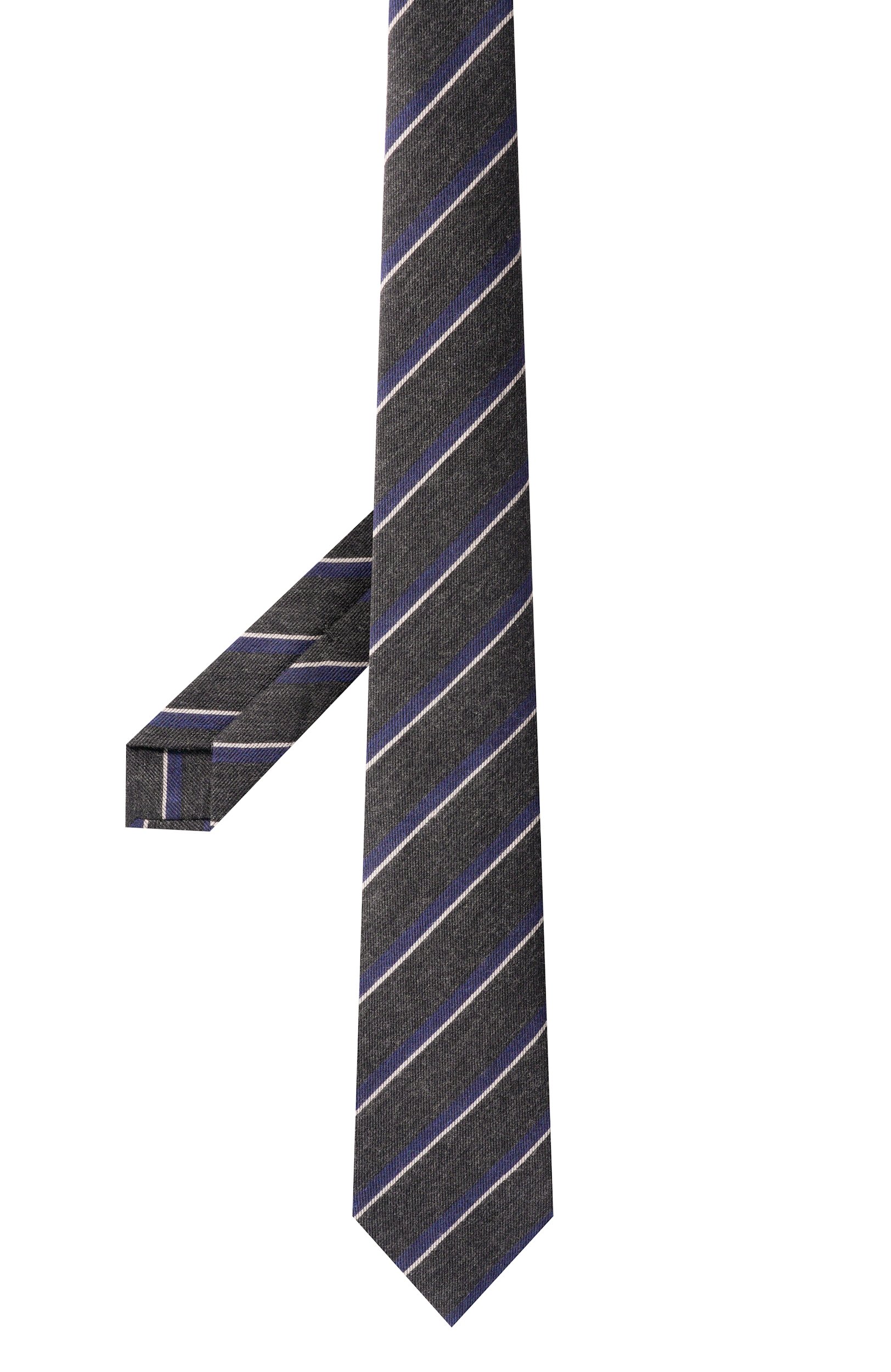 Галстук из шерсти и шелка KITON, арт. UCRVKPC03M28, фото 3