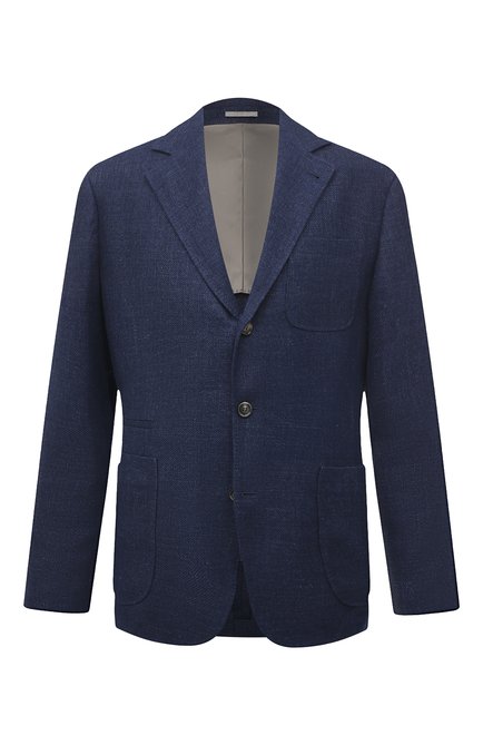 Мужской пиджак изо льна и шерсти BRUNELLO CUCINELLI, арт. MW4827BND