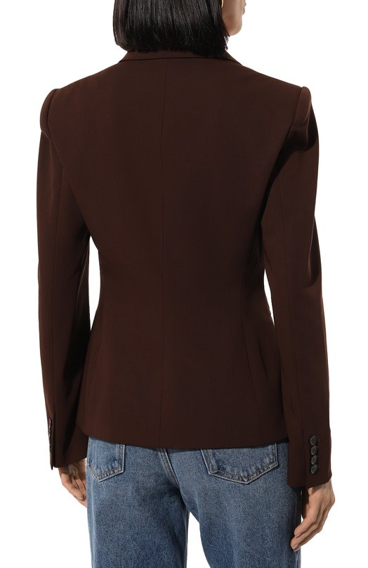 Шерстяной жакет Ralph Lauren Коричневый, фото 4