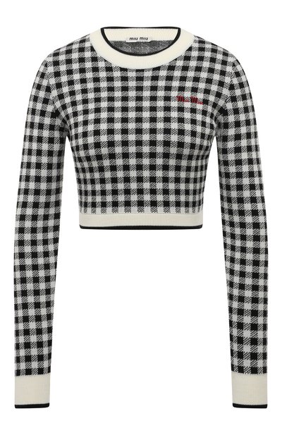 Шерстяной пуловер MIU MIU, арт. MML433-1VS9-F0002, фото 1