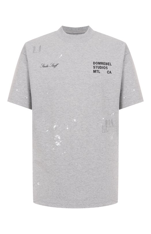 Хлопковая футболка DOMREBEL M STAFF TSHIRT Серый M STAFF TSHIRT