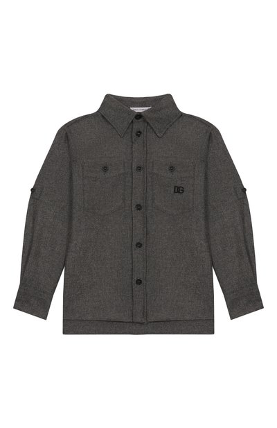 Рубашка из вискозы и шерсти DOLCE & GABBANA, арт. L44S58/FURNC/2-6
