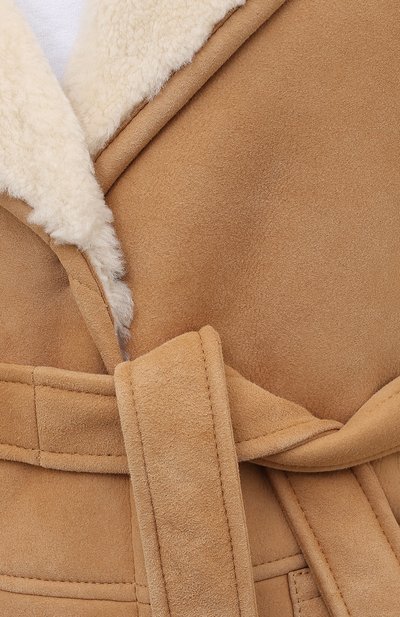 Дубленка с поясом BLANCHA, арт. 20094/302/60/CAMEL/IV0RY, фото 5
