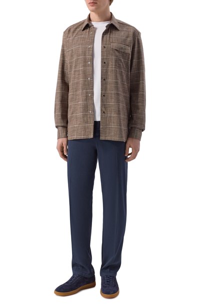 Рубашка из шерсти и шелка KITON, арт. UMCBUBAK0627G, фото 2