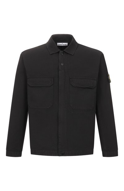 Мужская хлопковая куртка-рубашка STONE ISLAND, арт. K2S151200009/S0211