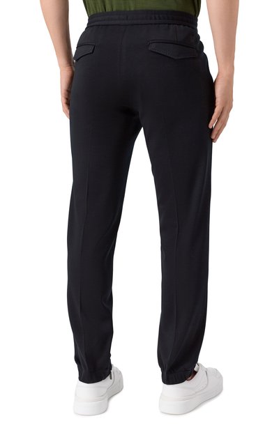 Шерстяные джоггеры STEFANO RICCI черного цвета по цене 68250 руб., арт. M1T5300030/W0001R, фото 4 Шерстяные джоггеры STEFANO RICCI, арт. M1T5300030/W0001R, фото 4