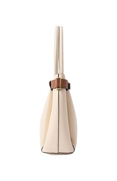 Женская сумка iris large FURLA кремового цвета, арт. WB01462/BX3197 | Фото 4 (Драгоценные камни: Проставлено; Материал сплава: Проставлено; Размер: large; Материал: Натуральная кожа)