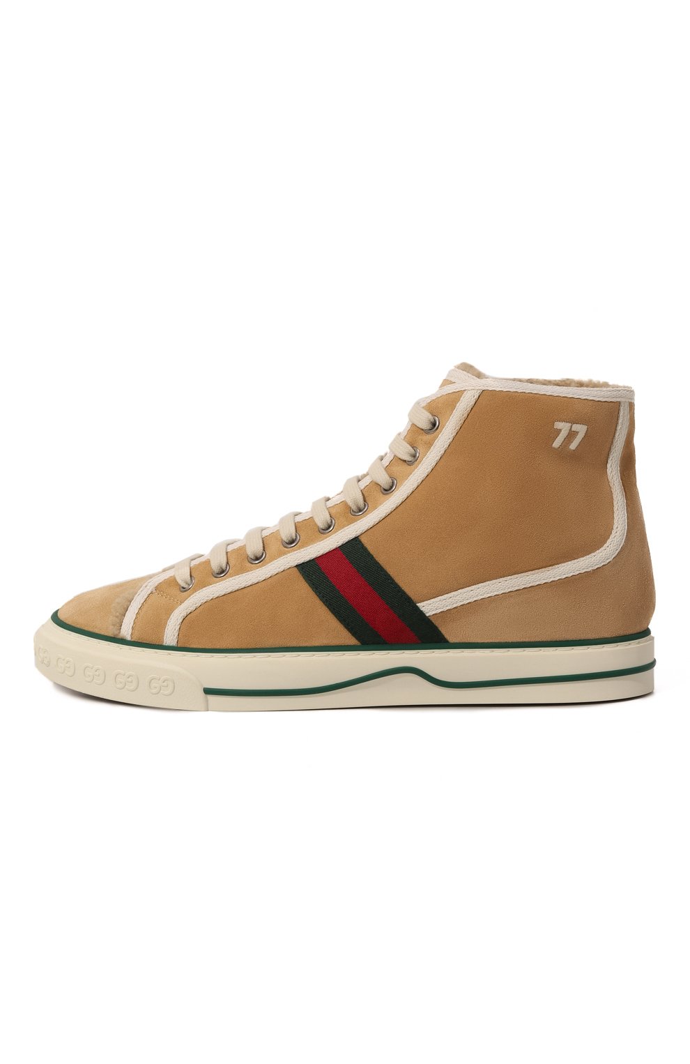 Замшевые кеды tennis 1977 GUCCI, арт. 649335 UAE20, фото 4