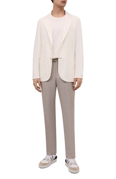 Брюки из шерсти и льна ZEGNA, арт. 318F00/75TB12, фото 2