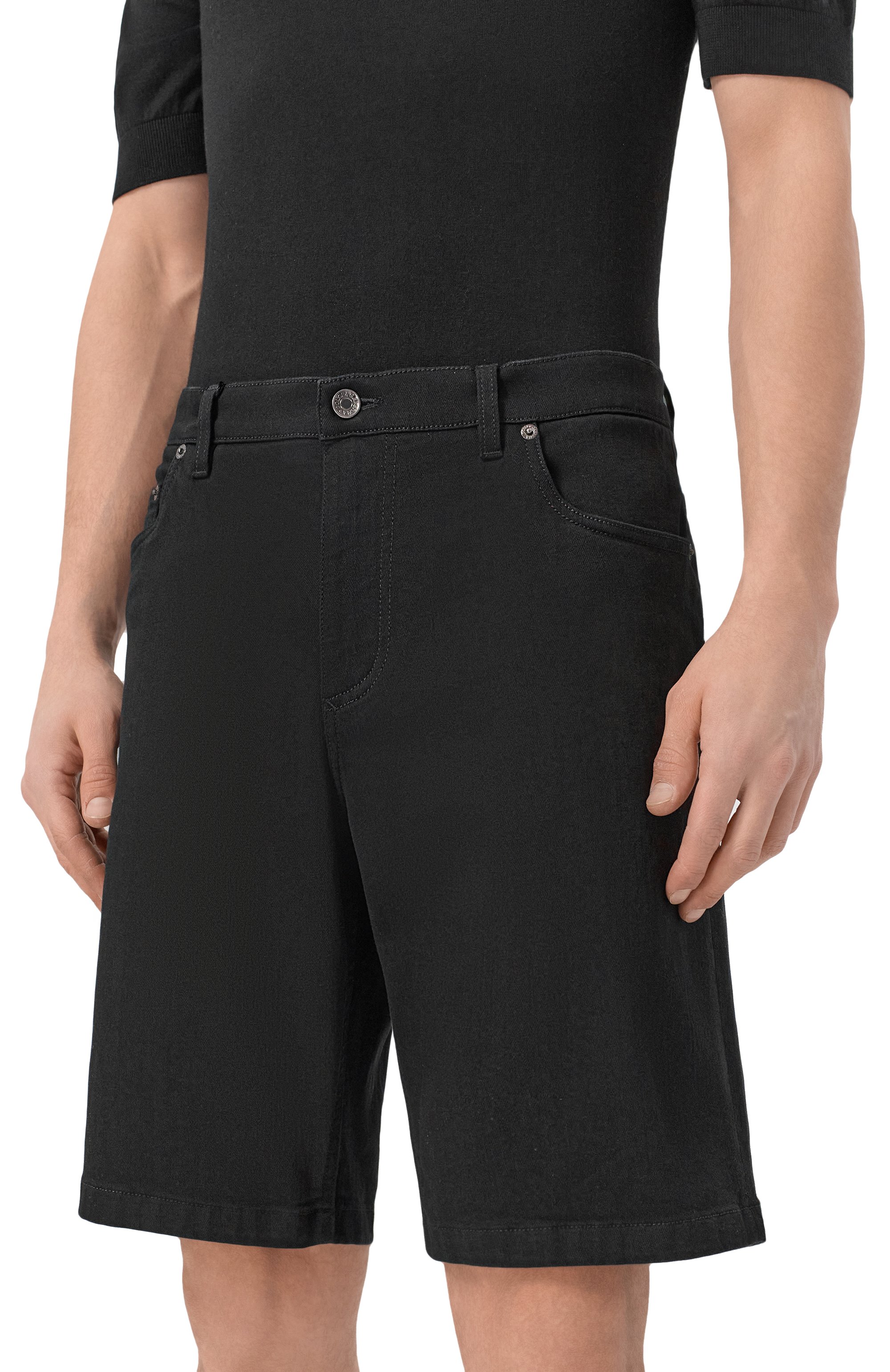 Джинсовые шорты DOLCE & GABBANA черного цвета по цене 65300 руб., арт. GWNXAD/G80W8, фото 3 Джинсовые шорты DOLCE & GABBANA, арт. GWNXAD/G80W8, фото 3