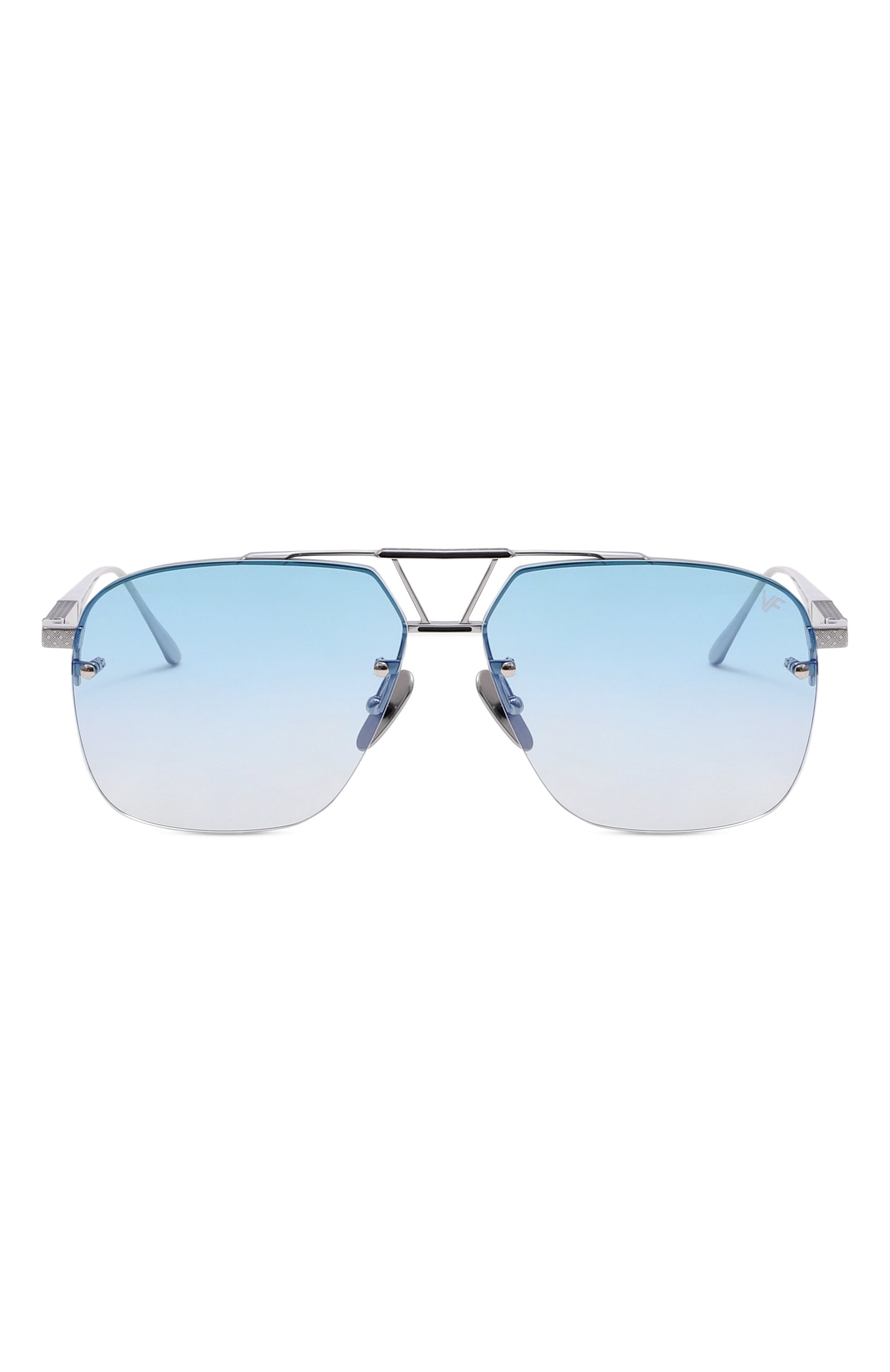 Солнцезащитные очки VINTAGE FRAMES, арт. FALC0N WHITE G0LD/PASTEL BLUE, фото 4