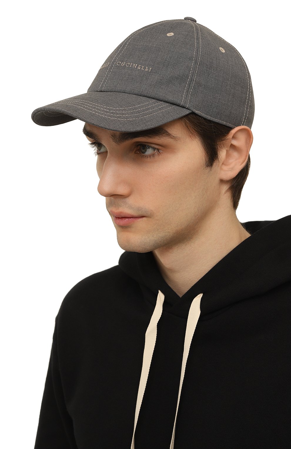 Шерстяная бейсболка BRUNELLO CUCINELLI, арт. MW4649977, фото 2