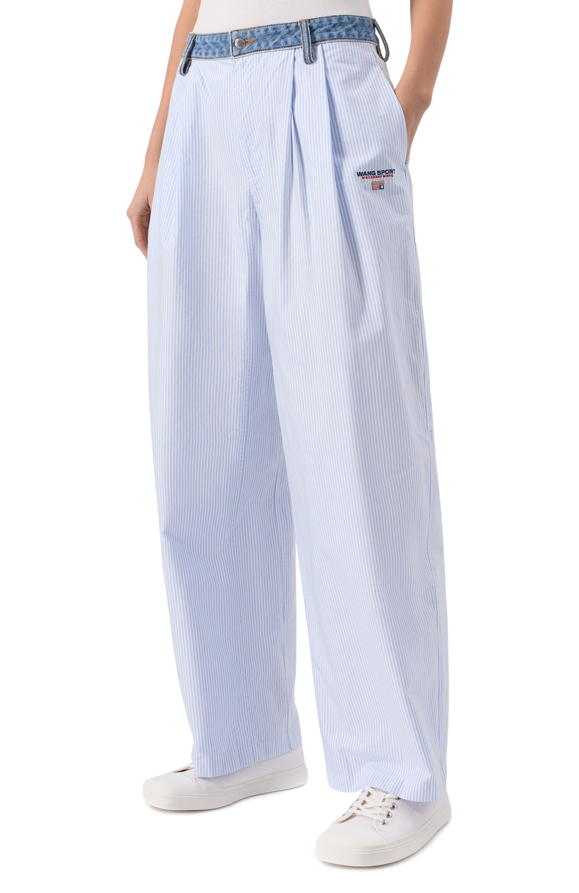 Хлопковые брюки ALEXANDERWANG.T, арт. 4WC2254838, фото 3