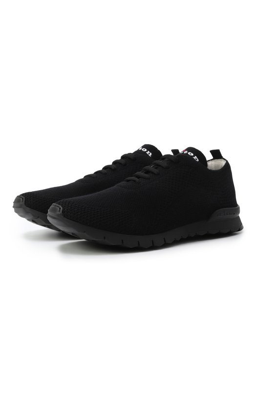 Текстильные кроссовки Kiton USSFITBN0084740 Чёрный USSFITBN0084740