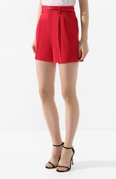 Шорты с поясом REDVALENTINO красного цвета по цене 39400 руб., арт. TR3RFC24/2EU, фото 3 Шорты с поясом REDVALENTINO, арт. TR3RFC24/2EU, фото 3