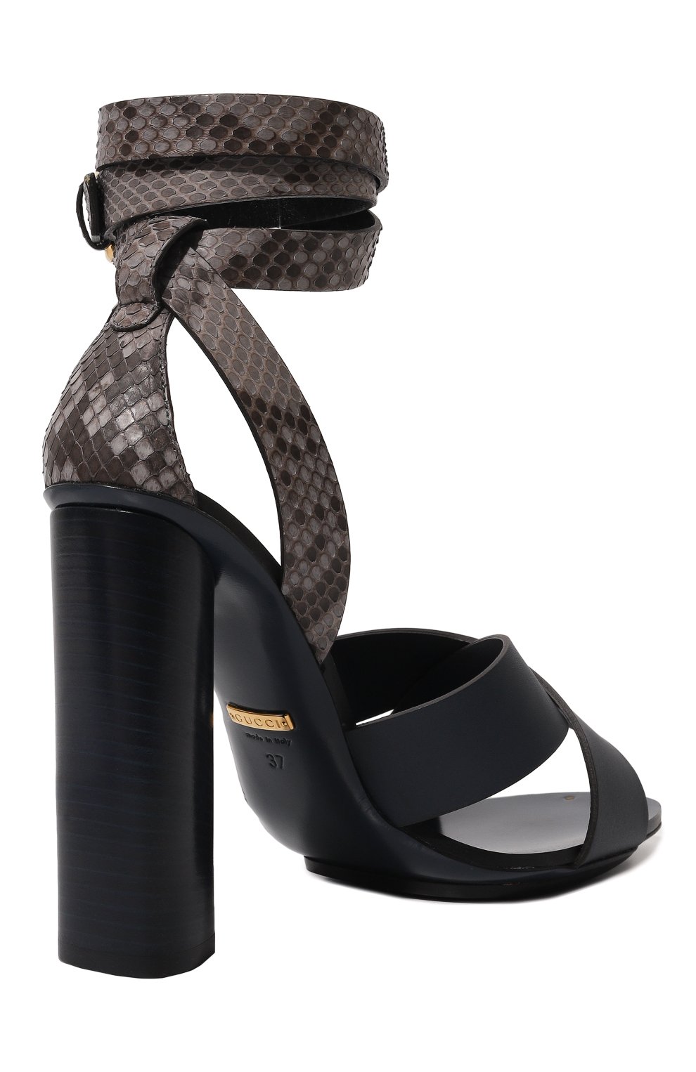 Кожаные босоножки GUCCI, арт. 381393 AEMU0, фото 5