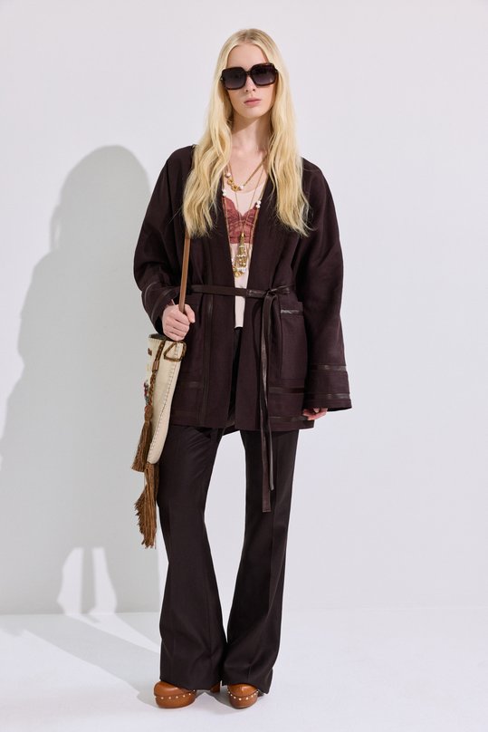 Кожаные туфли Lola Chloé CH26S17NVV Коричневый  CH26S17NVV Фото 7