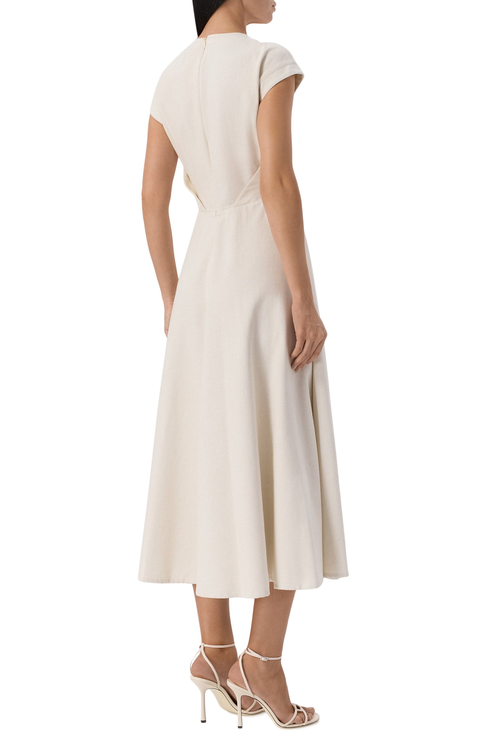 Платье из хлопка и вискозы EMPORIO ARMANI, арт. EW005247/AF28335, фото 3
