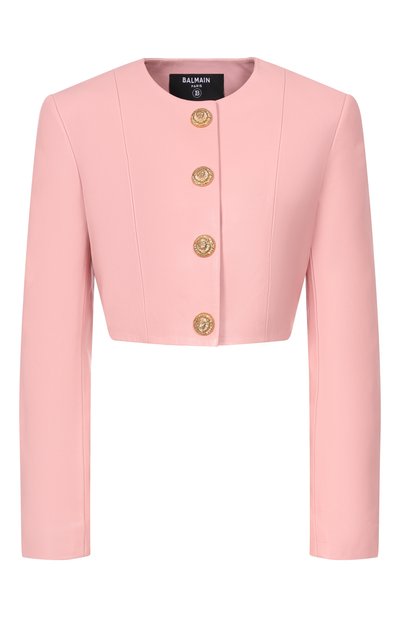 Женский кожаный жакет BALMAIN, арт. GF1SD252/LE04