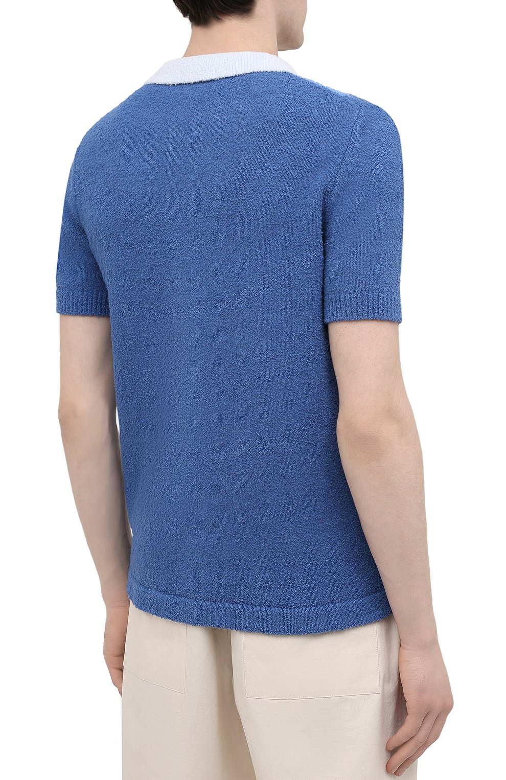 Хлопковый кардиган CASABLANCA, арт. MS21-KW-058 BLUE, фото 4