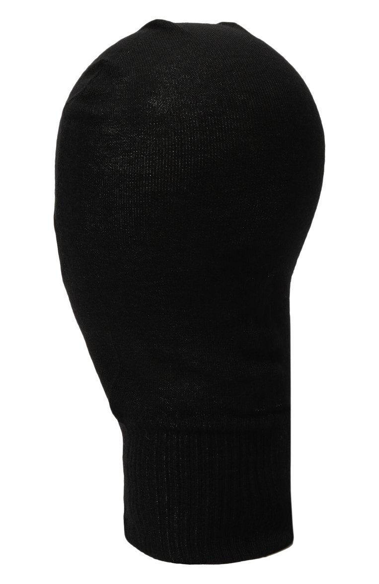 Мужская кашемировая балаклава RICK OWENS черного цвета, арт. RR02C7478/WS | Фото 3 (Материал: Шерсть, Текстиль, Кашемир; Нос: Не проставлено; Мужское Кросс-КТ: Балаклава)