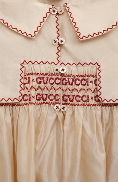 Шелковая блузка GUCCI, арт. 615245 ZAEFK, фото 3