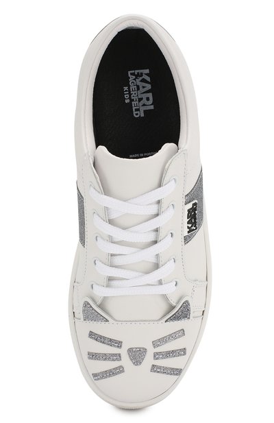 Кожаные кеды KARL LAGERFELD KIDS, арт. Z19028/36-39, фото 4