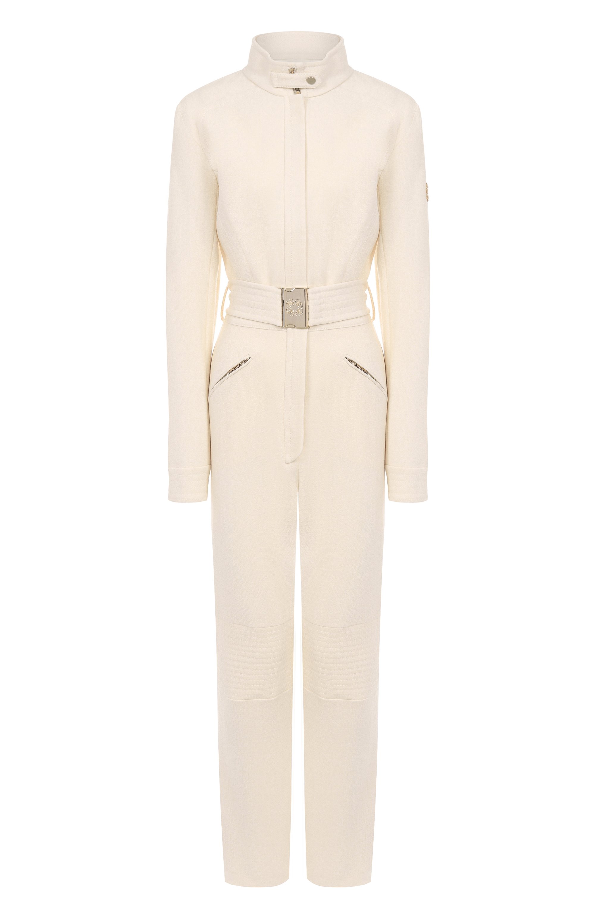 Шерстяной комбинезон ELIE SAAB кремового цвета по цене 399500 руб., арт. JU110NF25/CD020, фото 1 Шерстяной комбинезон ELIE SAAB, арт. JU110NF25/CD020, фото 1