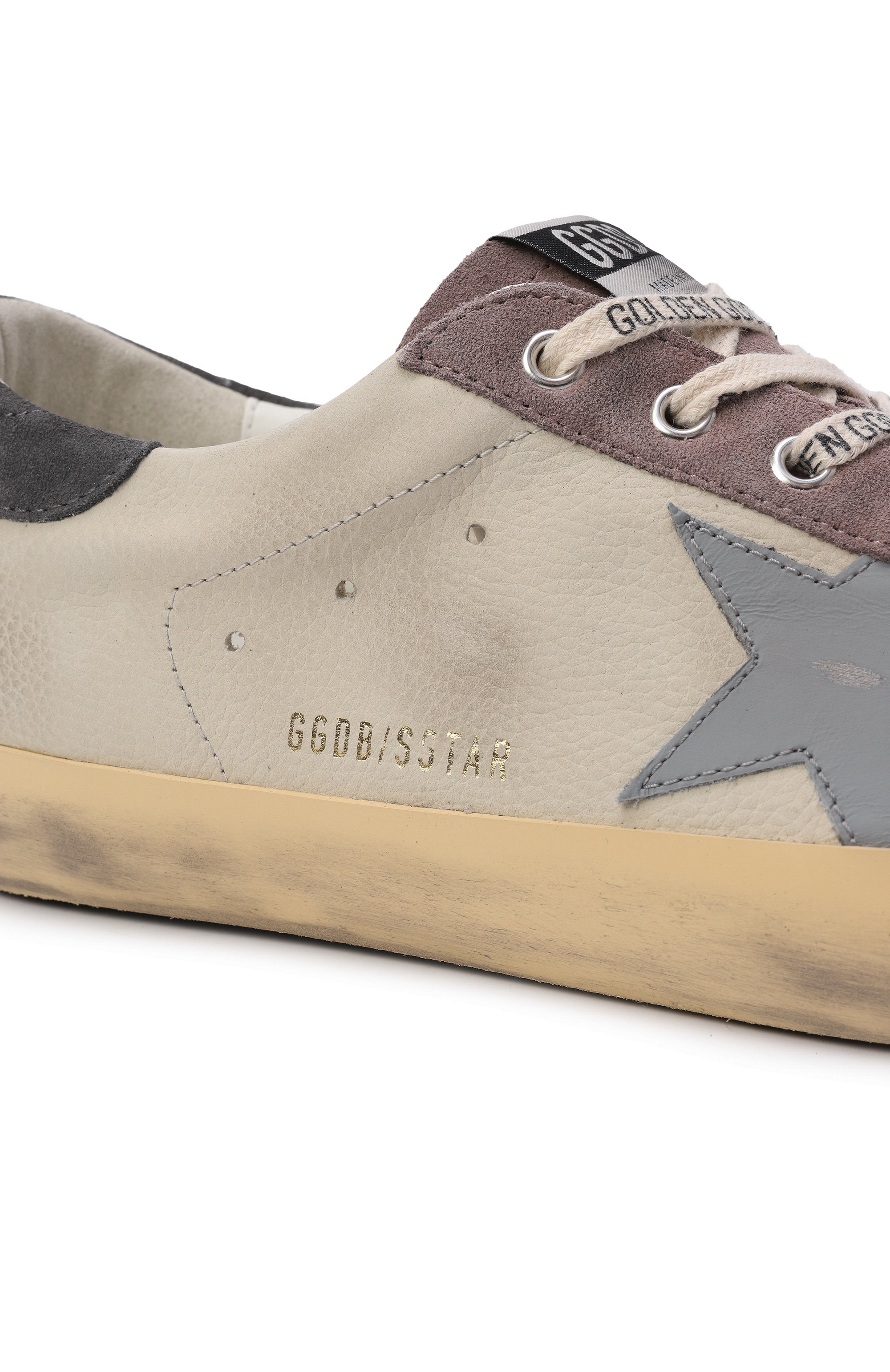 Кожаные кеды super-star GOLDEN GOOSE DELUXE BRAND, арт. GMF00101.F008112, фото 6
