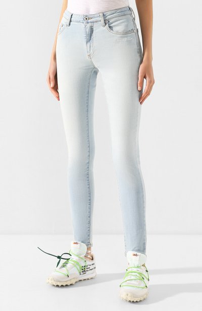 Джинсы OFF-WHITE голубого цвета по цене 49950 руб., арт. 0WYA003R20H300687100, фото 3 Джинсы OFF-WHITE, арт. 0WYA003R20H300687100, фото 3