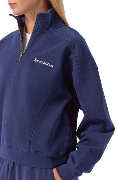 Хлопковый свитшот SPORTY AND RICH, арт. ST08161300BL106, фото 5