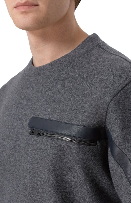 Свитшот из шерсти и кашемира MVST M25.1PM.H001/15951 Серый  M25.1PM.H001/15951 Фото 5