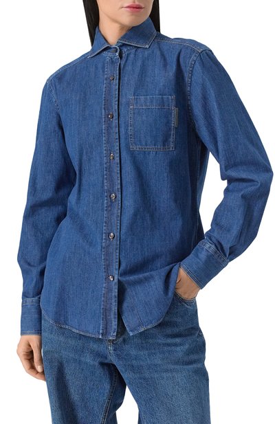 Джинсовая рубашка BRUNELLO CUCINELLI, арт. MA781ML426, фото 3