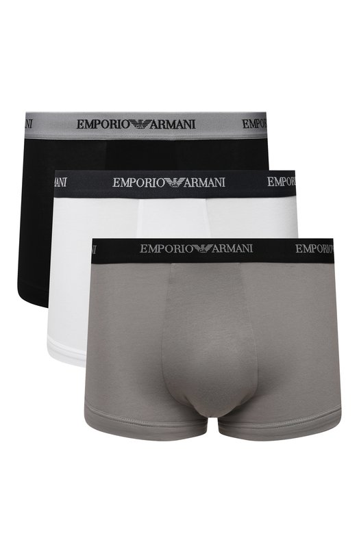 Комплект из трех хлопковых боксеров Emporio Armani 111357/CC717 Разноцветный 111357/CC717